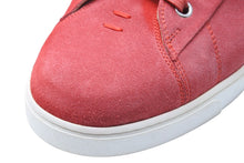 Load image into Gallery viewer, GIANVITO ROSSI ジャンヴィト ロッシ スウェード ローカットスニーカー 26340 サイズ44 レッド シルバー金具 美品 中古 49654