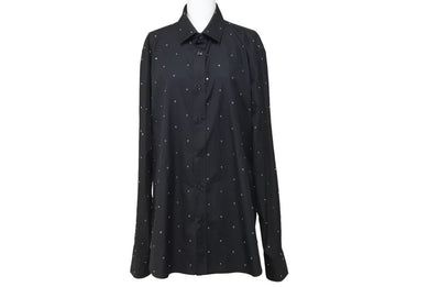 SAINT LAURENT サンローラン 長袖シャツ 2013年 ブラックスタッズ コットン サイズ40 338840 美品 中古 49663 