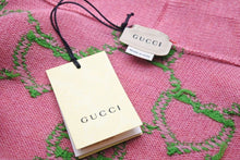 Load image into Gallery viewer, 極美品 GUCCI グッチ ガールズ カーディガン GG柄 2022-23AW イタリア製 ウール ポリウレタン ピンク グリーン サイズS 中古 49674