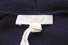Load image into Gallery viewer, Chloe クロエ パーカー スウェット ロゴ ネイビー サイズ6 ゴールド金具 タグ付き CA42203 美品 中古 49676