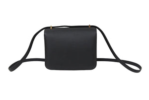 極美品 HERMES エルメス ショルダーバッグ ミニ コンスタンス3 ブラック RG金具 エバーカラー A刻印 中古 49709