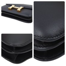 Load image into Gallery viewer, 極美品 HERMES エルメス ショルダーバッグ ミニ コンスタンス3 ブラック RG金具 エバーカラー A刻印 中古 49709