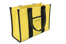 Load image into Gallery viewer, BALENCIAGA バレンシアガ トートバッグ ショルダーバッグ ハードウェア キャンバス イエロー ブラック シルバー金具 美品 中古49716