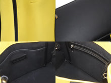 Load image into Gallery viewer, BALENCIAGA バレンシアガ トートバッグ ショルダーバッグ ハードウェア キャンバス イエロー ブラック シルバー金具 美品 中古49716
