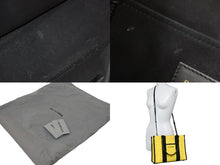 Load image into Gallery viewer, BALENCIAGA バレンシアガ トートバッグ ショルダーバッグ ハードウェア キャンバス イエロー ブラック シルバー金具 美品 中古49716