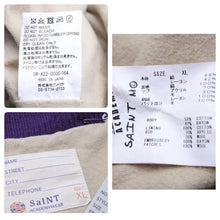 Load image into Gallery viewer, 新品同様 SAINTMICHAEL セントマイケル SHERMERACADEMY シャーマーアカデミー スタジャン MSIT22A1004-L パープル XL 中古 49719