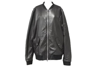 CHROMEHEARTS クロムハーツ レザージャケット 2225-304-6214 クロスボタン ダガージップ 羊革 ブラック XL 美品 中古 49720