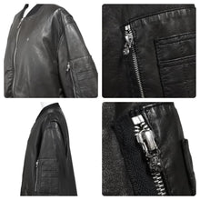 Load image into Gallery viewer, CHROMEHEARTS クロムハーツ レザージャケット 2225-304-6214 クロスボタン ダガージップ 羊革 ブラック XL 美品 中古 49720