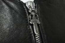 Load image into Gallery viewer, CHROMEHEARTS クロムハーツ レザージャケット 2225-304-6214 クロスボタン ダガージップ 羊革 ブラック XL 美品 中古 49720