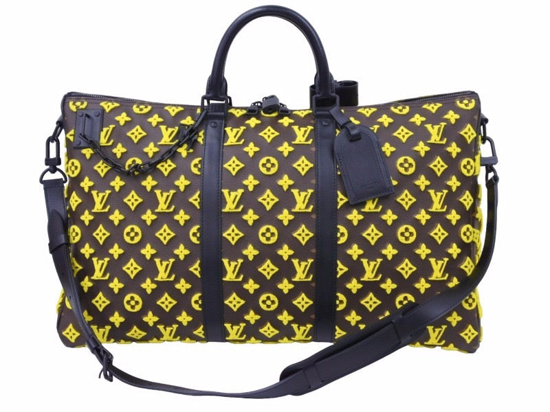 極美品 LOUIS VUITTON ルイ・ヴィトン ボストンバッグ ショルダー バッグ キーポル トリアングル50 M45069 中古 49734