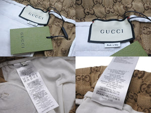 極美品 GUCCI グッチ パンツ GGキャンバス ジョギングパンツ ベージュ サイズ 50 569769 ZKU09 中古 49735