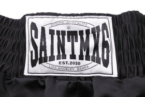 新品未使用 SAINT MICHAEL セントマイケル ボクサーパンツ ショートパンツ SS23 S23-063-13 ポリエステル ブラック サイズM 49737