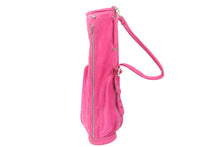 Load image into Gallery viewer, CHROME HEARTS クロムハーツ フィリグリー キャディバッグ クロス レザー ピンク ロゴ ゴルフ オーダー 中古 49747