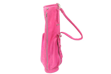 CHROME HEARTS クロムハーツ フィリグリー キャディバッグ クロス レザー ピンク ロゴ ゴルフ オーダー 中古 49747