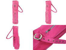 Load image into Gallery viewer, CHROME HEARTS クロムハーツ フィリグリー キャディバッグ クロス レザー ピンク ロゴ ゴルフ オーダー 中古 49747