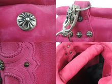 Load image into Gallery viewer, CHROME HEARTS クロムハーツ フィリグリー キャディバッグ クロス レザー ピンク ロゴ ゴルフ オーダー 中古 49747