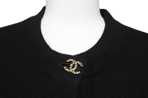 新品未使用 CHANEL シャネル カーディガン ココマーク ボタン 2022-23AW P73483 K10530 94305 カシミヤ ブラック ゴールド 49750