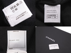 新品未使用 CHANEL シャネル カーディガン ココマーク ボタン 2022-23AW P73483 K10530 94305 カシミヤ ブラック ゴールド 49750