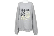Load image into Gallery viewer, LOEWE ロエベ アナグラム スウェットシャツ クルーネック グレー 22aw h526y24j07 サイズ S 美品 中古 49753