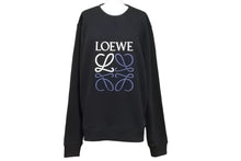 Load image into Gallery viewer, LOEWE ロエベ アナグラム スウェットシャツ クルーネック ブラック 22aw h526Y24J07 サイズ M 美品 中古 49754