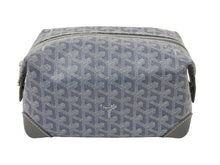 Load image into Gallery viewer, 極美品 GOYARD ゴヤール BOEING25 ボーイング25 ポーチ クラッチバッグ セカンドバッグ PVC グレー シルバー金具 中古 49755