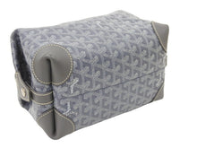 Load image into Gallery viewer, 極美品 GOYARD ゴヤール BOEING25 ボーイング25 ポーチ クラッチバッグ セカンドバッグ PVC グレー シルバー金具 中古 49755