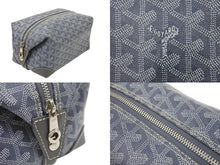 Load image into Gallery viewer, 極美品 GOYARD ゴヤール BOEING25 ボーイング25 ポーチ クラッチバッグ セカンドバッグ PVC グレー シルバー金具 中古 49755