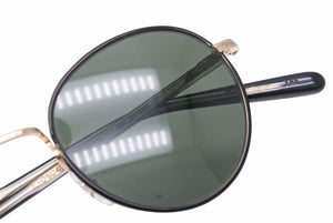 EYEVAN アイヴァン ラウンド サングラス ブラック グリーン モニター アイウェア E-0504 美品 中古 49760 