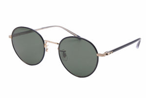 EYEVAN アイヴァン ラウンド サングラス ブラック グリーン モニター アイウェア E-0504 美品 中古 49760 