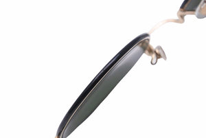 EYEVAN アイヴァン ラウンド サングラス ブラック グリーン モニター アイウェア E-0504 美品 中古 49760 