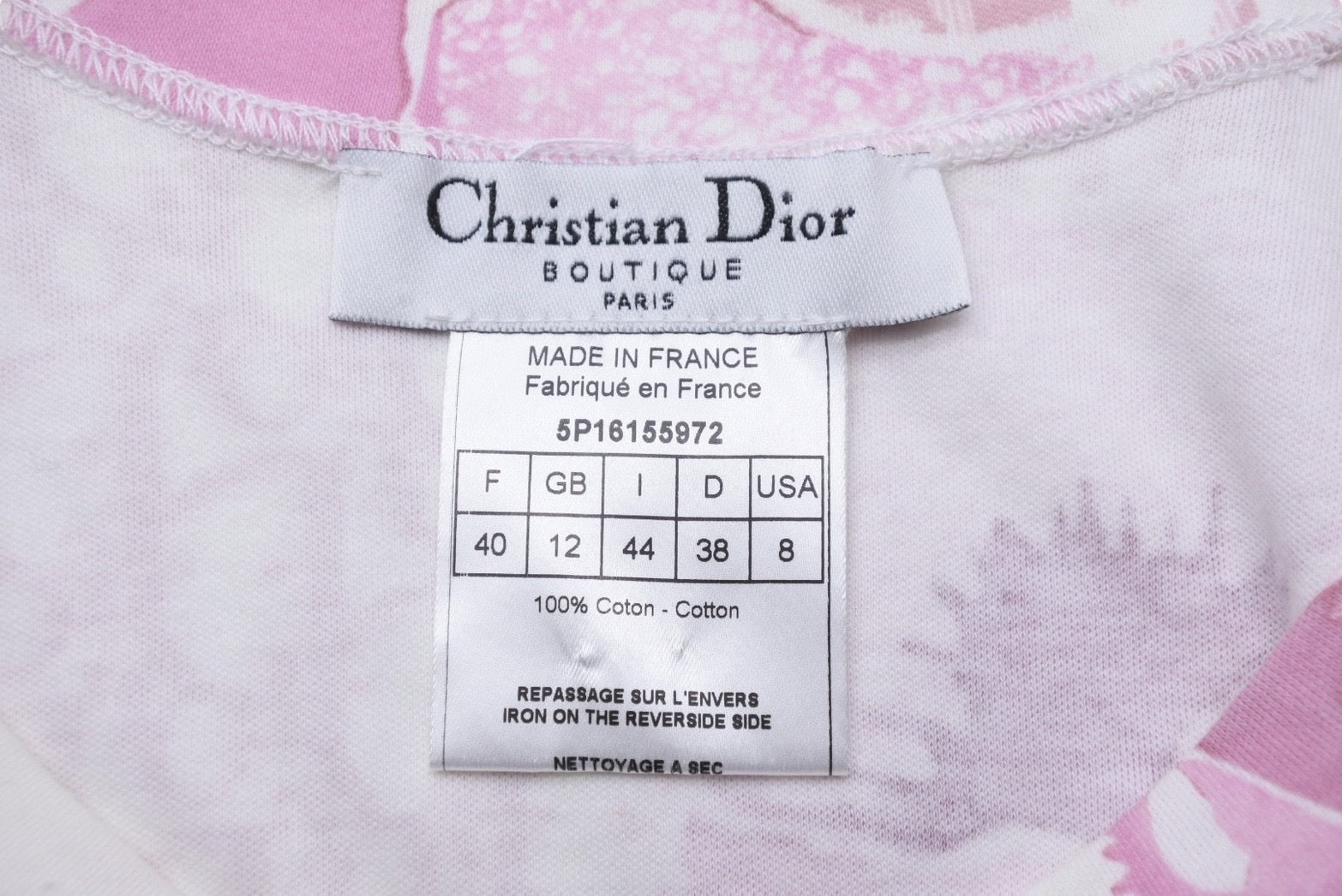 Christian Dior トロッター ピンク タンクトップ