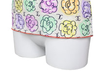 Load image into Gallery viewer, 極美品 CHANEL シャネル 半袖Ｔシャツ 花柄 ココマーク P11246V06748 ナイロン スパンデックス ホワイト マルチカラー 40 中古49774