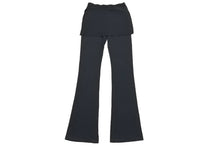 Load image into Gallery viewer, 極美品 CHANEL シャネル スカートレイヤードパンツ サイズ38 P19109V01096 レーヨン ナイロン ブラック シルバー金具 中古 49775