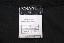 Load image into Gallery viewer, 極美品 CHANEL シャネル スカートレイヤードパンツ サイズ38 P19109V01096 レーヨン ナイロン ブラック シルバー金具 中古 49775
