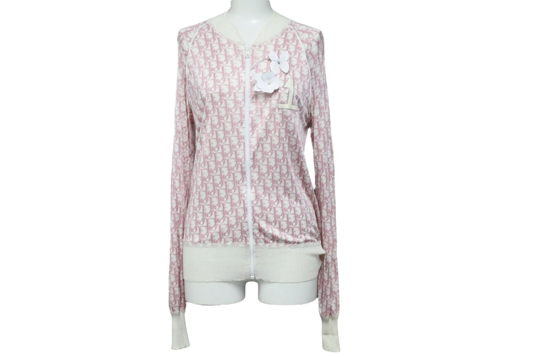 [USED/中古]Christian Dior クリスチャンディオール ジャケット 4P13077070 ピンク ホワイト ビスコース 36 Bランク 中古 49783