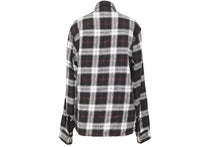 Load image into Gallery viewer, CHROME HEARTS クロムハーツ 長袖シャツ work dog チェック ブラック ホワイト レッド サイズS 美品 中古 49786