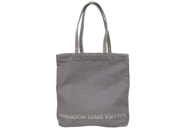 LOUISVUITTON ルイヴィトン フォンダシオン 美術館限定 トートバッグ LV-FDT-BE コットン グレー 美品 中古 49793