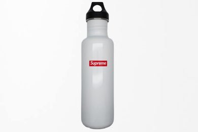 Supreme シュプリーム Klean Kanteen コラボ 水筒タンブラー 16SS ボックスロゴ ステンレス ホワイト レッド 美品 中古 49813 