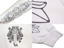 Load image into Gallery viewer, Chrome Hearts クロムハーツ ヴィンテージ スウェット トレーナー USA製 コットン ホワイト ブラック サイズM 美品 中古 49836
