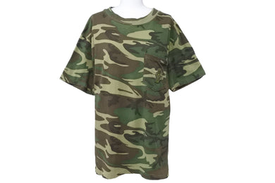 ChromeHearts クロムハーツ Tシャツ トップス クロス USA製 コットン カモフラージュ グリーン サイズM 美品 中古 49845