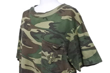 Load image into Gallery viewer, ChromeHearts クロムハーツ Tシャツ トップス クロス USA製 コットン カモフラージュ グリーン サイズM 美品 中古 49845