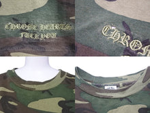 Load image into Gallery viewer, ChromeHearts クロムハーツ Tシャツ トップス クロス USA製 コットン カモフラージュ グリーン サイズM 美品 中古 49845