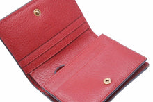 Load image into Gallery viewer, GUCCI グッチ 二つ折り財布 クイーン マーガレット ビー コンパクトウォレット 赤 476072 美品 中古 49857