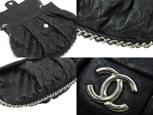 Load image into Gallery viewer, 極美品 CHANEL シャネル マトラッセ チェーンアラウンド ショルダーバッグ 19番台 ラムスキン ブラック シルバー 中古 49892