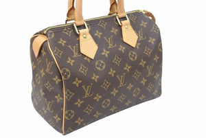 極美品 LOUIS VUITTON ルイ・ヴィトン スピーディ25 ミニ ボストンバッグ ブラウン ハンドバッグ M41578 中古 49915