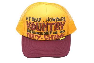 未使用品 KAPITAL キャピタル KOUNTRY DIRTY SHRINK トラックキャップ ゴールド レッド KR2304XH30 サイズFREE 中古 49924