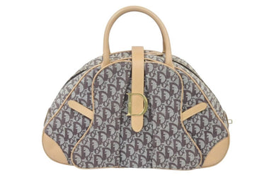 クリスチャンディオール Christian Dior トロッター柄 ハンドバッグ キャンバス ブラウン レディース おにぎり 49944
