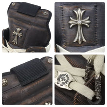 Load image into Gallery viewer, Rick Owens リックオウエンス クロムハーツ スニーカー CHクロス装飾レザー サイズ44 良品 中古 49980
