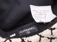 Load image into Gallery viewer, CHANEL シャネル ツイードハット バケットハット 帽子 A15396x9189 ブラック ホワイト フランス製 サイズ58 美品 中古 49997
