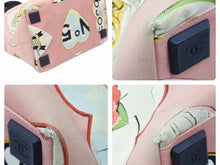 Load image into Gallery viewer, CHANEL シャネル トートバッグ バレンタイン ココマーク 10番台 A31533 キャンバス ピンク マルチカラー シルバー 良品 中古 50018